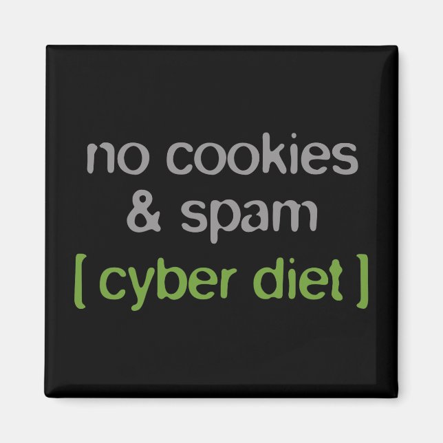 Imán Dieta cibernética - Sin cookies y spam (Frente)