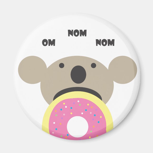 Imán Dieta de Koala Donut (Frente)