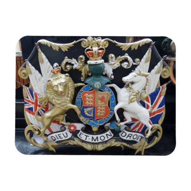 Imán Dieu Et.Mon Droit 3"x4" Magnet (Horizontal)