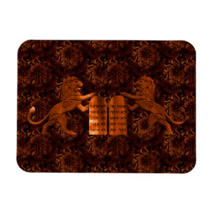 Imán Diez mandamientos y leones