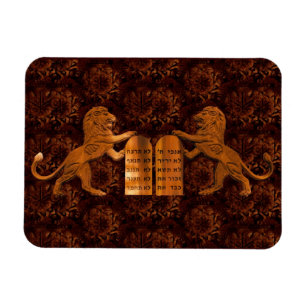 Imán Diez mandamientos y leones