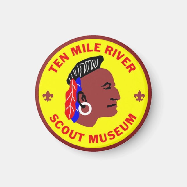 Imán Diez millas Museo del Scout del Río Diez Magnífico (Frente)