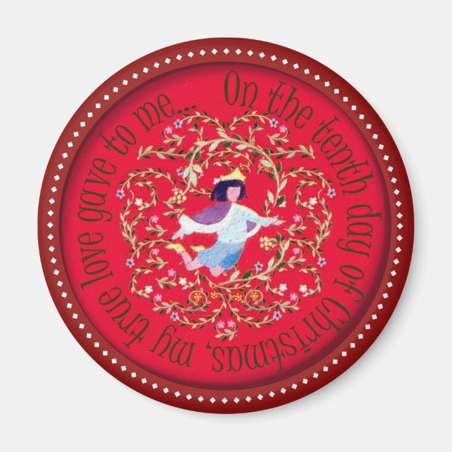 Imán Diez señores aleteando (Frente)