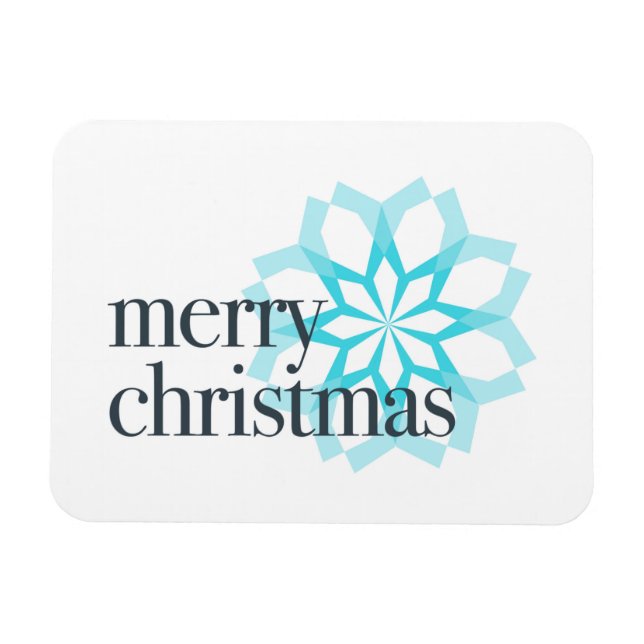Imán Different, classical design of "Merry Christmas" (Horizontal)
