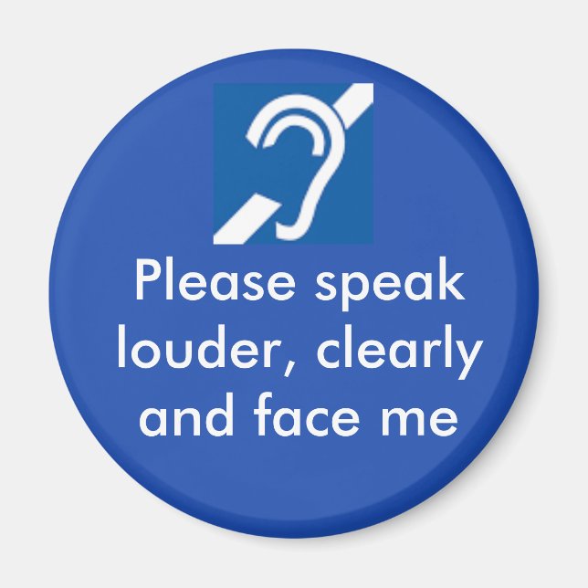 Imán difícil de escuchar (Frente)