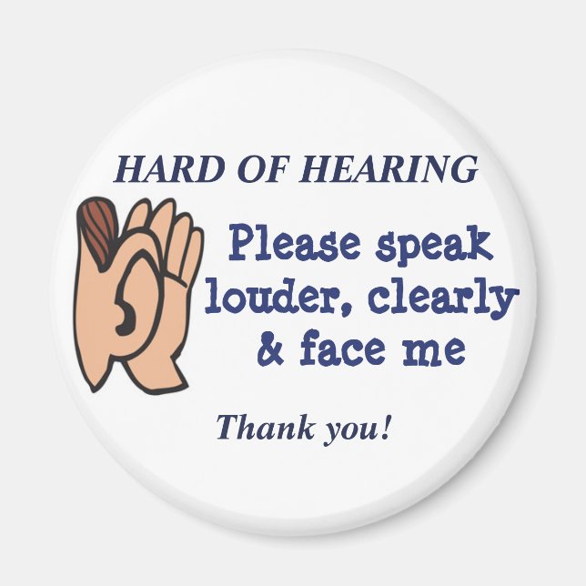 Imán difícil de escuchar (Frente)