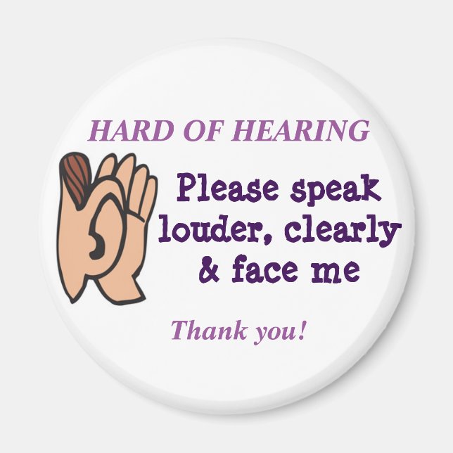 Imán difícil de escuchar (Frente)