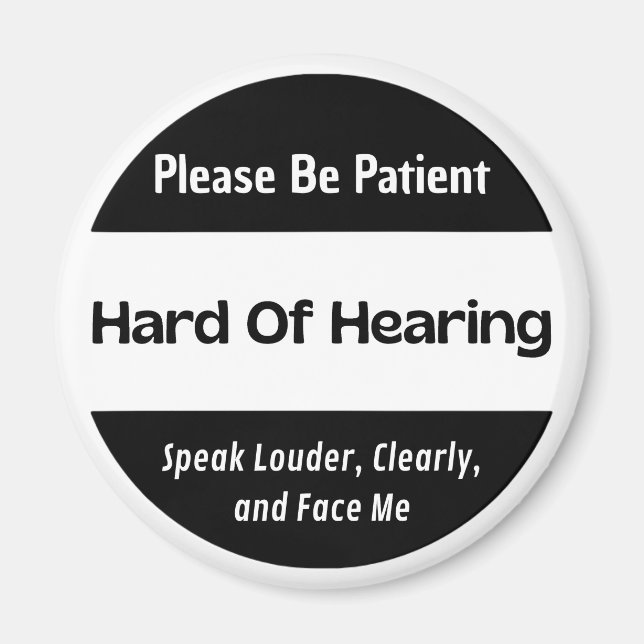 Imán Difícil De Escuchar El Negro Clásico (Frente)