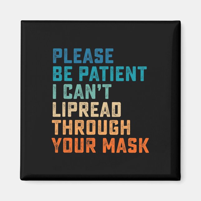 Imán Difícil De Escuchar El Rótulo De Ataque De Ataque  (Frente)