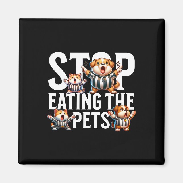 Imán Difícil Dejar De Comer Perros Y Gatos Springfield  (Frente)