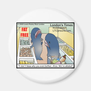 Imán Difusión divertida Ballenas Tees Mugs Tarjetas y R