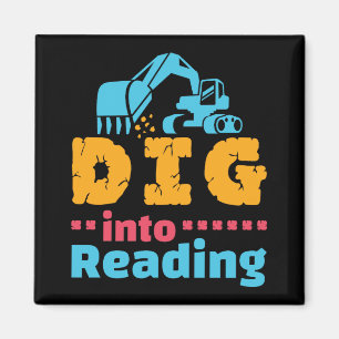 Imán Dig En Leer Mes Bibliotecario De Maestros Cutos