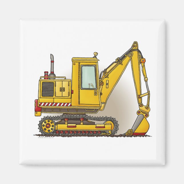 Imán Digger Shovel Square Magnet (Frente)