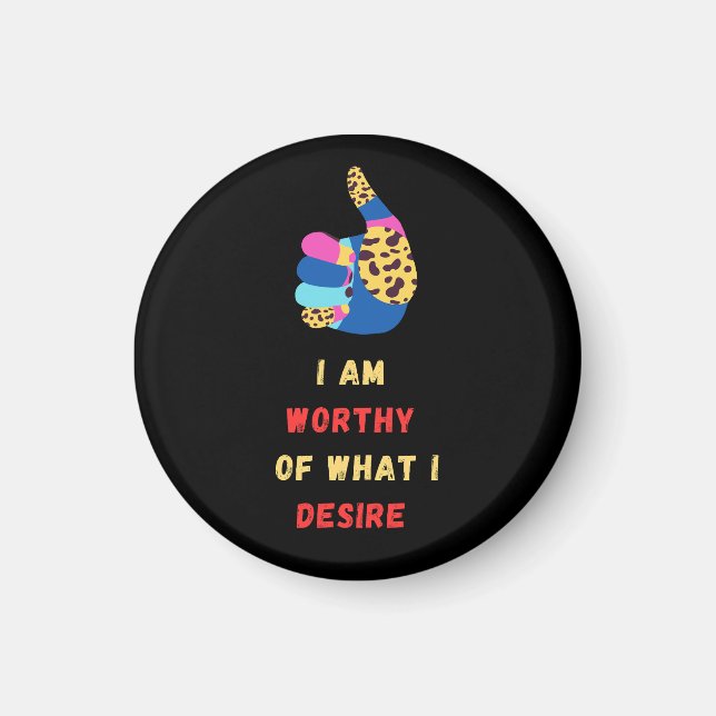 Imán Digno de valor (Frente)