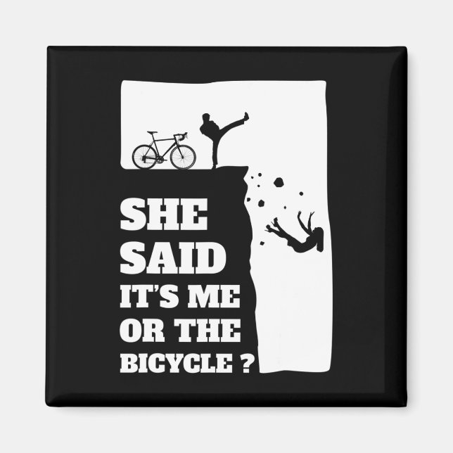 Imán Dijo que soy yo o la bicicleta divertida (Frente)