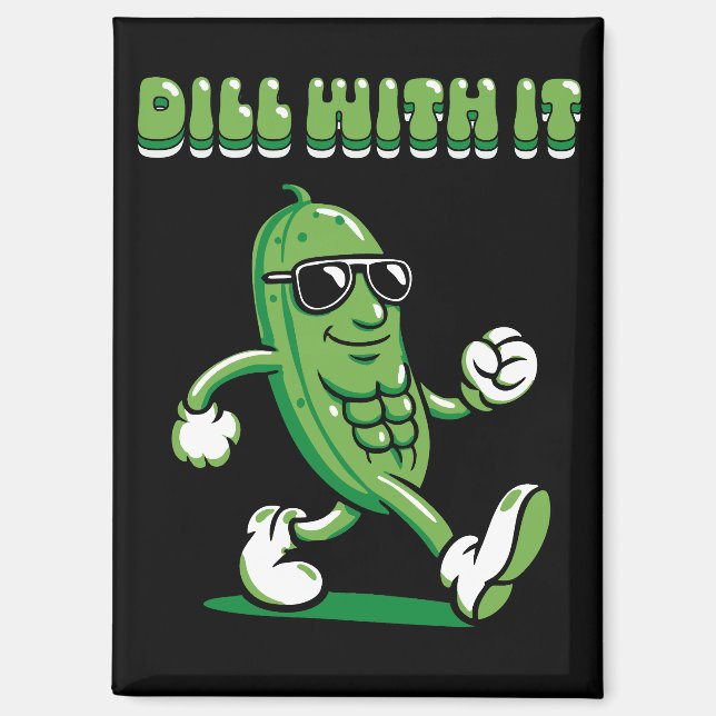 Imán Dill With It Pickle Pun (Anverso)