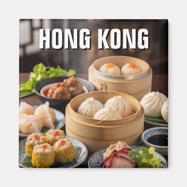 Imán Dim Sum de Hong Kong (Frente)