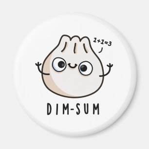 Imán Dim-sum Funny Dimsum Math Pun