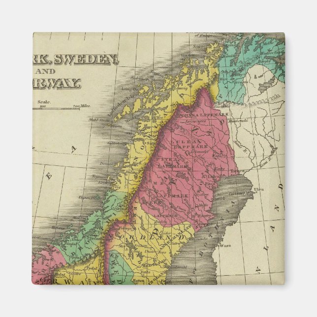 Imán Dinamarca, Suecia Y Noruega (Frente)