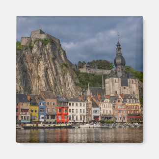 Imán Dinant town view by beautiful sunset, Belgium