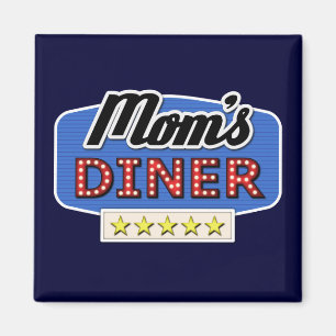 Imán Diner de mamá - Magnet de vida de mamá divertida