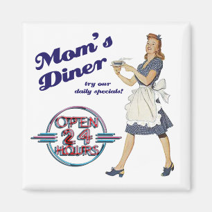 Imán Diner Magnet de mamá