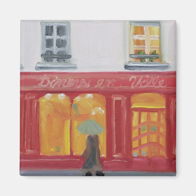 Imán "Diners en Ville" (Frente)