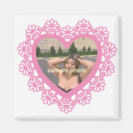 Imán Dingus Heart and Lace Magnet