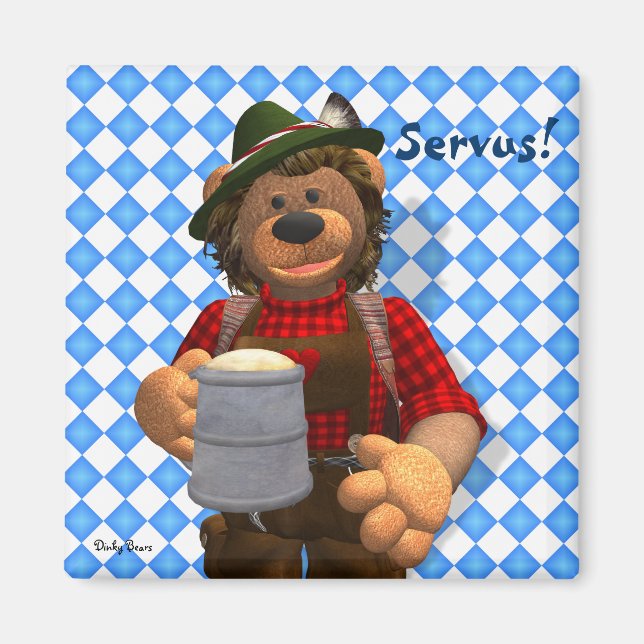 Imán Dinky Bears Oktoberfest Bavarian (Frente)