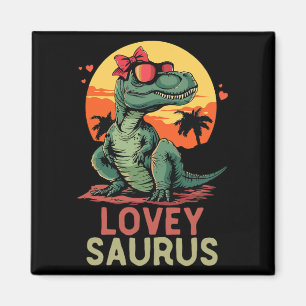Imán Dino Dinosaur Lovey-saurus T-rex Funny Trex