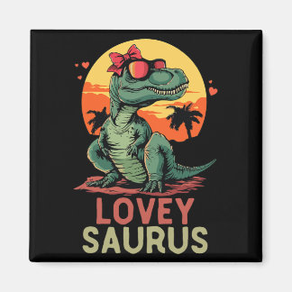 Imán Dino Dinosaur Lovey-saurus T-rex Funny Trex