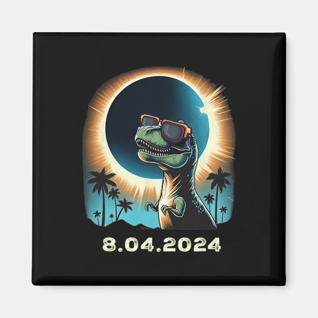 Imán Dino Eclipse Solar Con Gles Eclipépticos Solares (Frente)