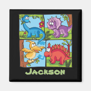 Imán Dino Friends Personalizado