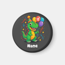 Imán Dino Kids de cumpleaños personalizados
