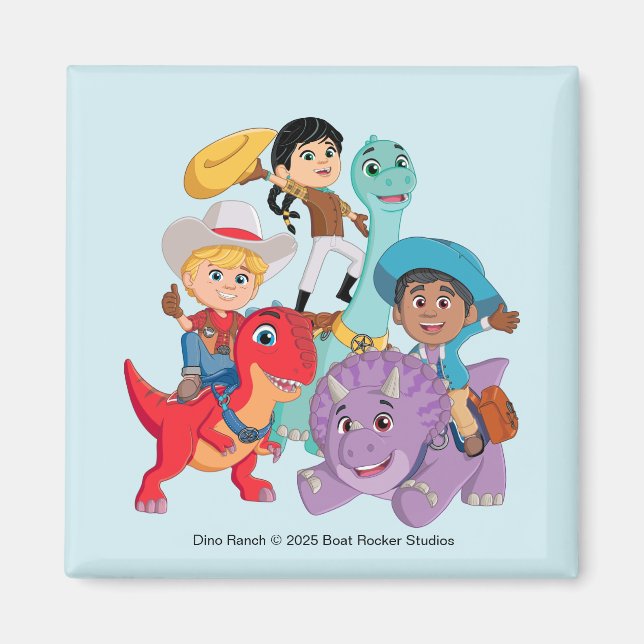 Imán ¡Dino Ranch Yee Haw! (Frente)