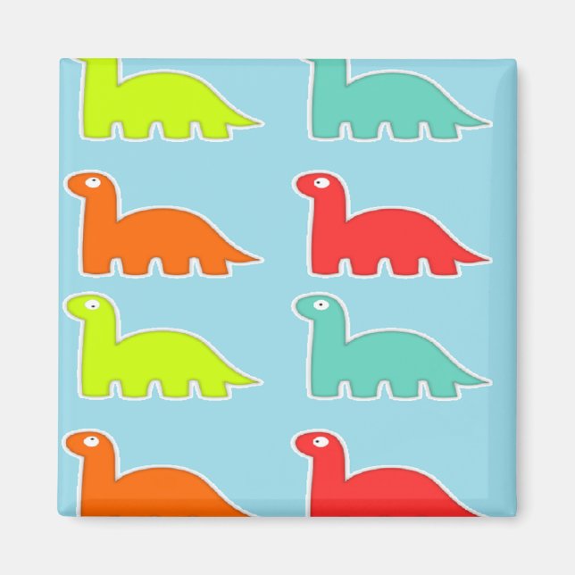 Imán Dinos azules (Frente)