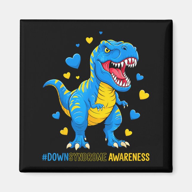Imán Dinosaur Down Syndrome Increíblemente Genial (Frente)