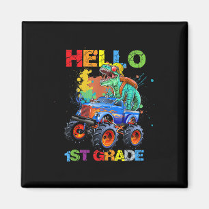 Imán Dinosaur Hola 1er Grado Vuelta Al Colegio Primer D