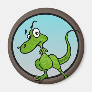 IMÁN DINOSAUR REDONDE MAGNET, PEQUEÑO PERSONALIZADO CUT