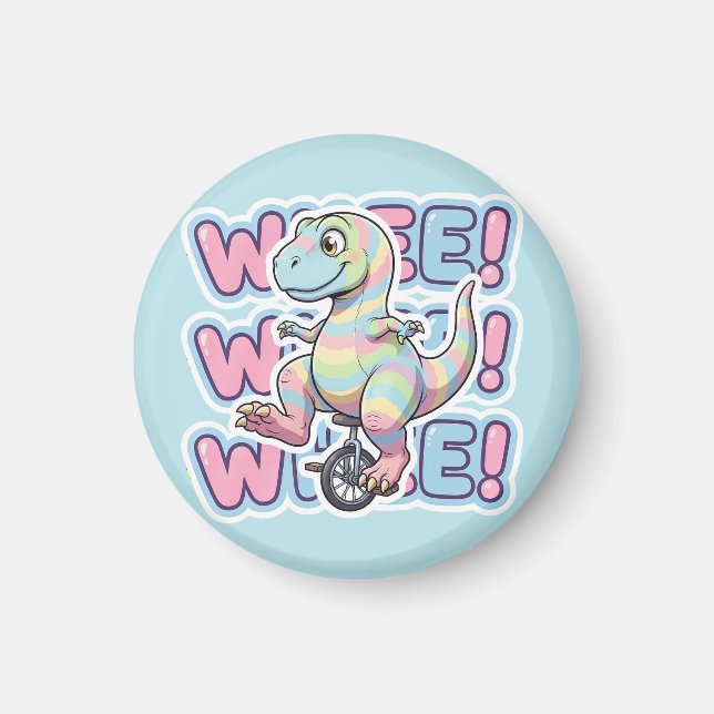 Imán Dinosaur, ¡Rueda! (Frente)