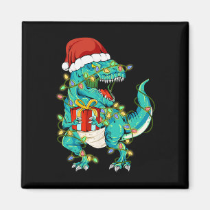 Imán Dinosaur Santa para niños Chicas de Navidad