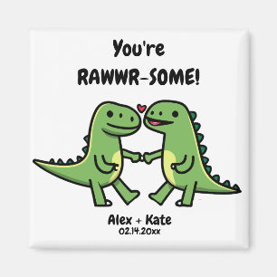 Imán Dinosaur Valentines