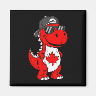 Imán dinosaurio canadiense trex hoja de arce canada niñ