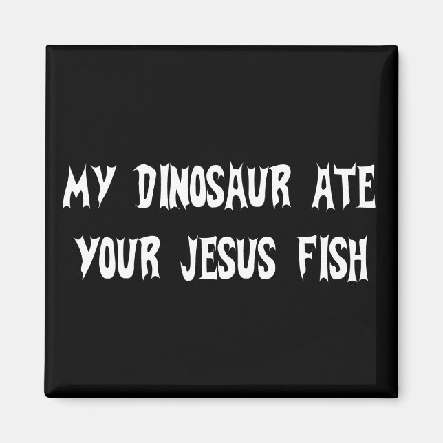 Imán Dinosaurio come Jesús Pescado (Frente)