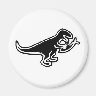 Imán Dinosaurio comiendo Jesús Fish Magnet