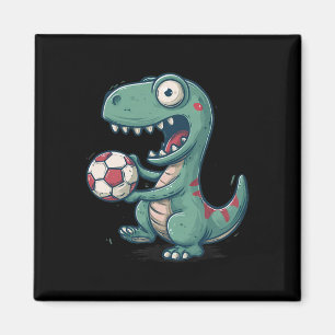 Imán Dinosaurio de fútbol emocionado para Juric y amant