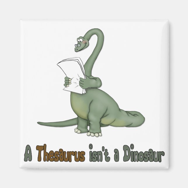 Imán Dinosaurio del Tesauro (Frente)
