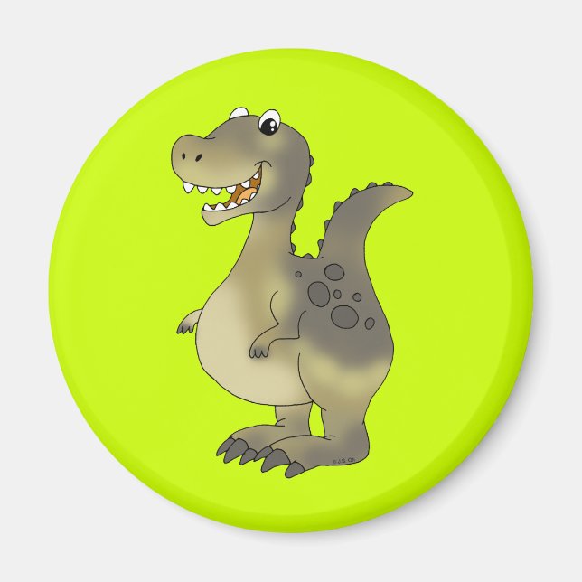 Imán Dinosaurio divertido (Frente)