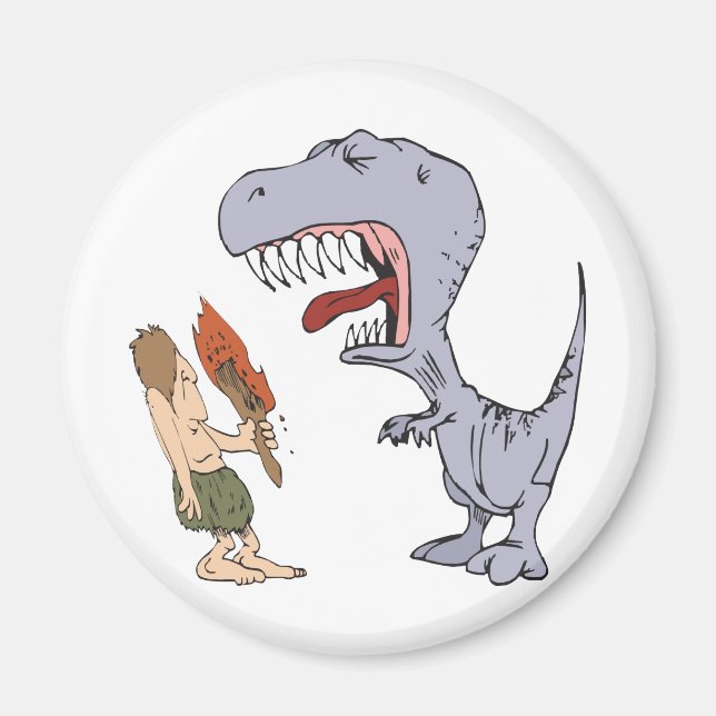 Imán Dinosaurio en llamas (Frente)