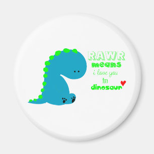 Imán Dinosaurio lindo RAWR
